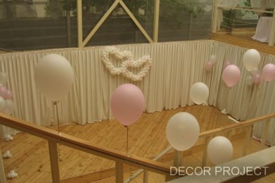 Бело — розовая пастельная свадьба в ресторане «Хлеб и Вино»